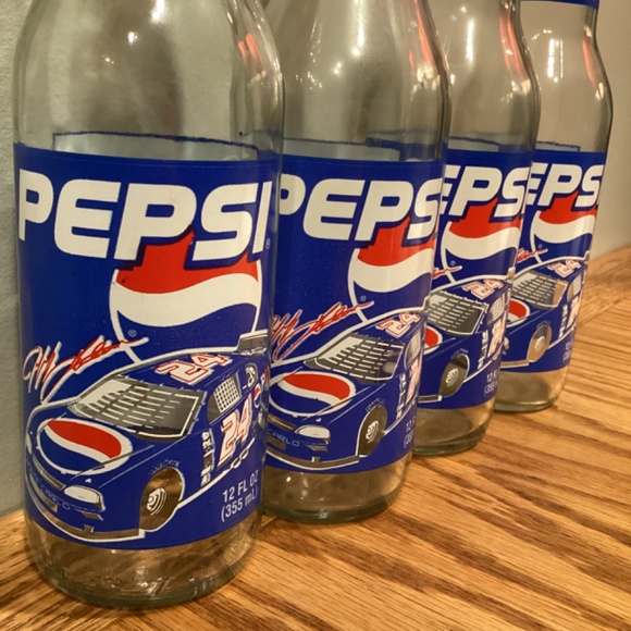 Vintage Pepsi NASCAR Racing Series #24 Jeff Gordon Empty Bottles * Set of 4 - Picture 5 of 7